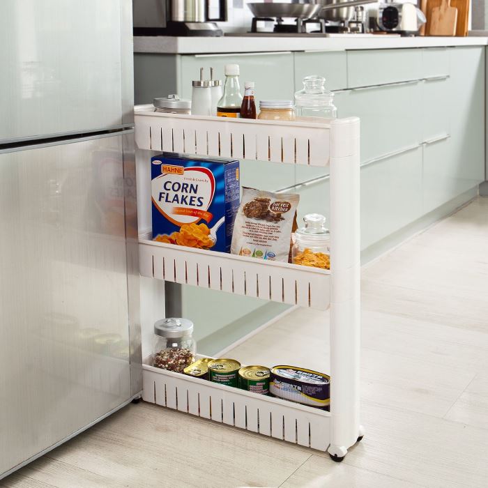 Ripiani estraibili per cucine: cassetto telescopico estraibile ... Colonna dispensa cucina estraibile